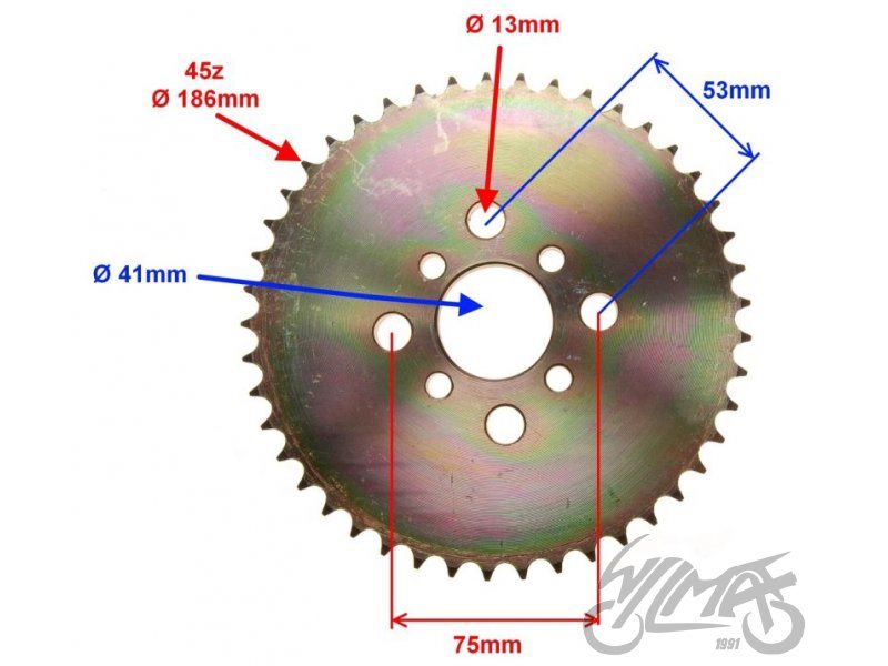 ZEBATKA TYL ATV250 BASHAN Z45 ZQ7005