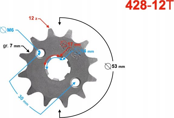 ZEBATKA PRZOD 428 Z12 5905220855742