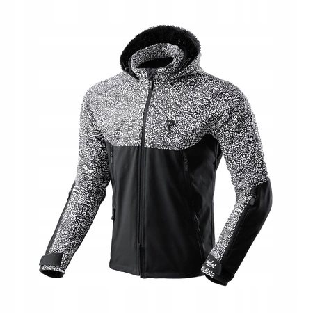 KURTKA REBELHORN SLASH NORIAKI BLACK/WHITE SOF 3XL