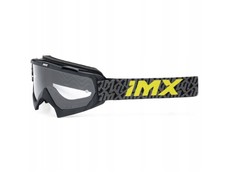 GOGLE IMX MUD BLACK MATT/GREY/FLUO YELLOW 2 SZYBY