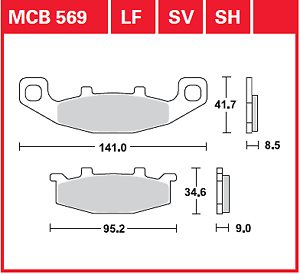 KLOCEK HAMULCA FA129 MCB569