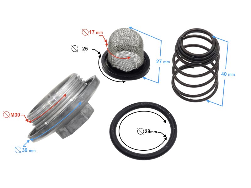 FILTR OLEJU DO SKUTERA 50CCM 4T 5905220834891
