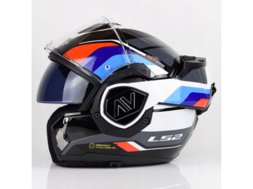 KASK LS2 FF910 ADVANT II TRIPLE WHITE BLUE RED L
