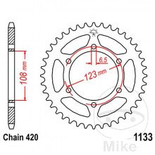ZEBATKA TYL JTR1133 Z53 CAR420 7275217 derbi senda