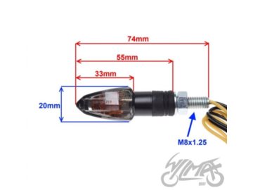 KIERUNKOWSKAZ PRZOD JASNY CZARNY AL70253