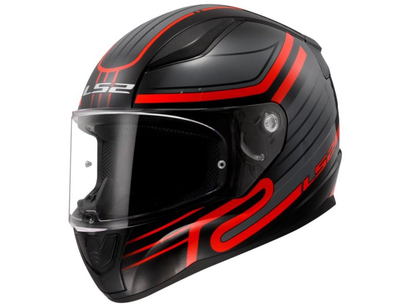 KASK LS2 FF353 RAPID II CIRCUIT BLACK RED L