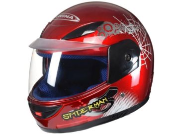 KASK AWINA MINI SPIDERMAN CZERWONY