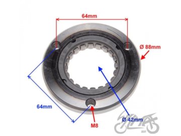 SPRZEGLO KOLA MAGNESOW ATV250 ZQB20231