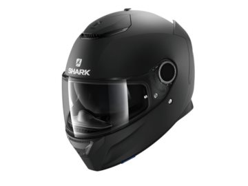 KASK SHARK SPARTAN BLANK BLACK MATT XXL