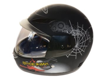 KASK AWINA MINI SPIDERMAN CZARNY JUNIOR DZIECIECY