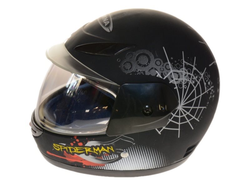 KASK AWINA MINI SPIDERMAN CZARNY JUNIOR DZIECIECY