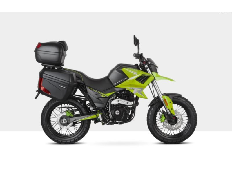 BARTON HYPER 125 CZARNO-ZIELONY 7959 Z KUFRAMI