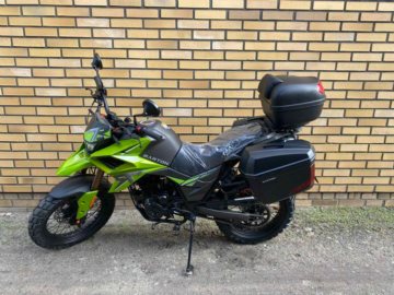 BARTON HYPER 125 CZARNO-ZIELONY 7959 Z KUFRAMI