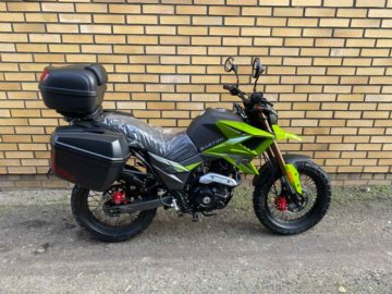 BARTON HYPER 125 CZARNO-ZIELONY 7959 Z KUFRAMI