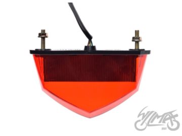 LAMPA TYL DERBI SENDA 3 KABLE CZRWONY KLOSZ AM9913