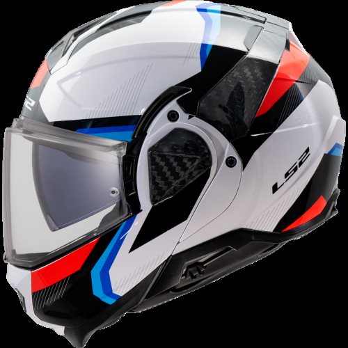 KASK LS2 FF910 ADVANT II TRIPLE WHITE BLUE RED 3XL