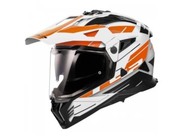 KASK LS2 MX702 PIONEER II NAMIB WHITE ORANGE M