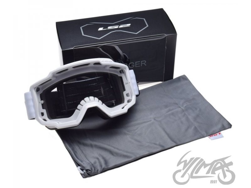 GOGLE LS2 CHARGER BIALE CLEAR VISIOR AK7202001002