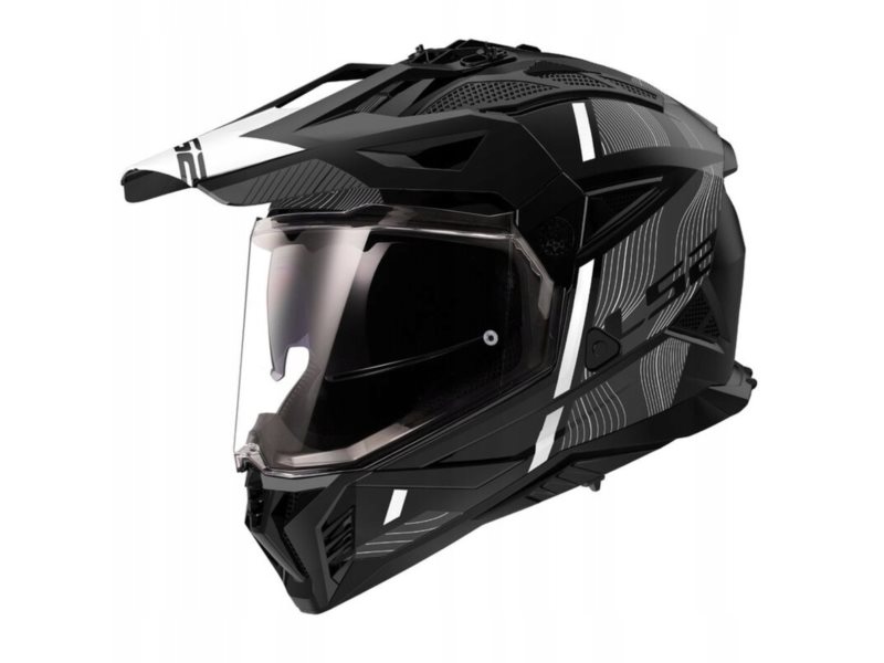 KASK LS2 MX702 PIONEER II HILL MAT BL. WHITE XXL