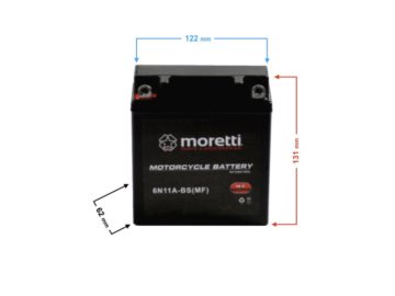 AKUMULATOR MORETTI 6N11A-4B  6V