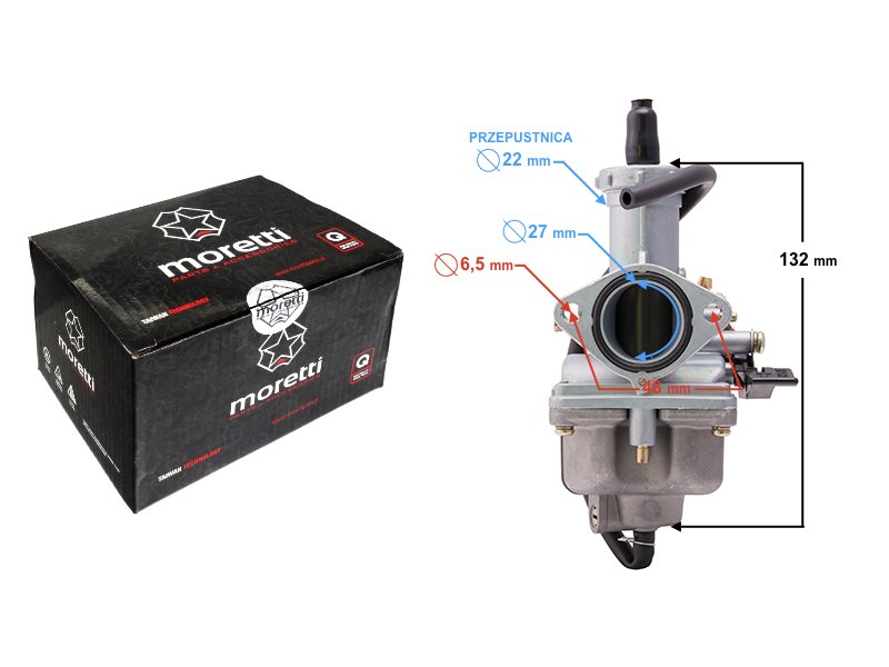 GAZNIK MORETTI PZ27 150CCM 4T 22MM SSANIE NA DZWIG