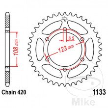 ZEBATKA TYL JTR1133 Z52 CAR420 DERBI SENDA 2302121