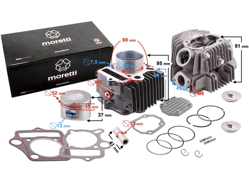 CYLINDER +GLOWICA MOTOROWER 110CCM 152FMB atv110