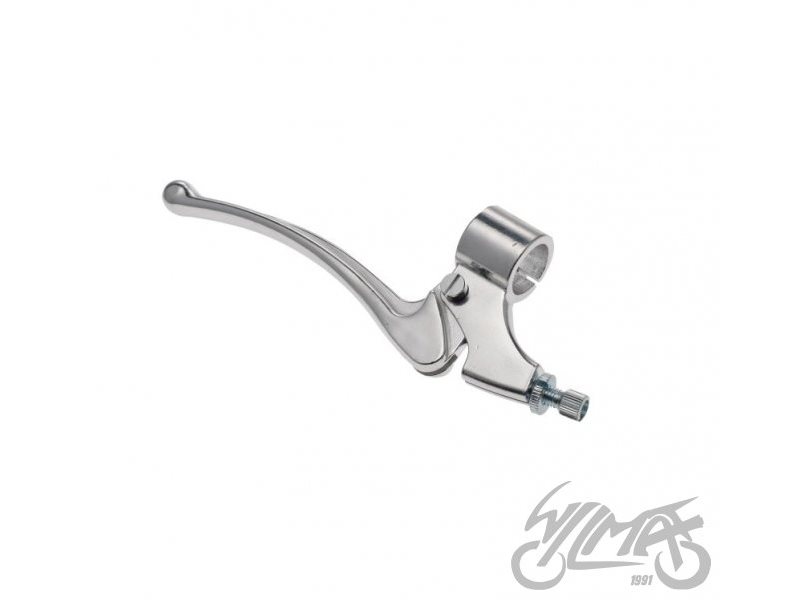 UCHWYT DZWIGNI HAMULCA + DZIWGNIA WSK125 CHROM