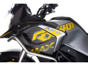 JUNAK RX401 CZARNY 02796 z kuframi, prawo jazdy A2