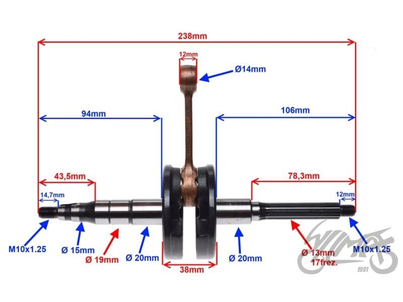 WAL YAMAHA AEROX JOG  LC/AC 2T ZS00003C