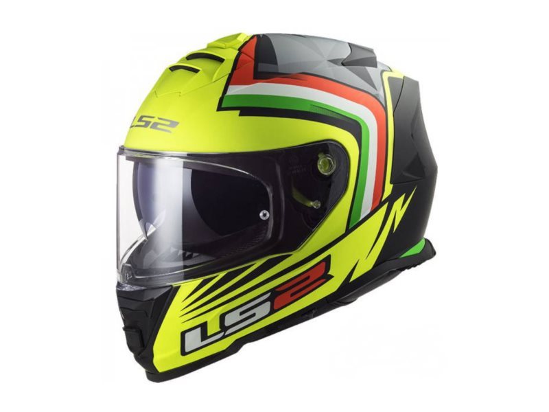 KASK LS2 FF800 STORM NEPA REPLICA H-V YELLOW BL L