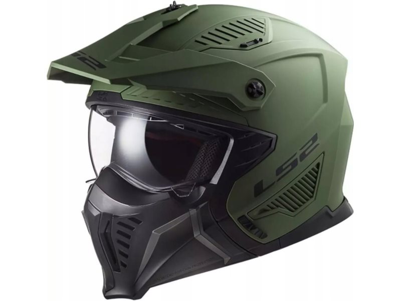 KASK LS2 OF606 DRIFTER SOLID MATT MILI GREEN XL