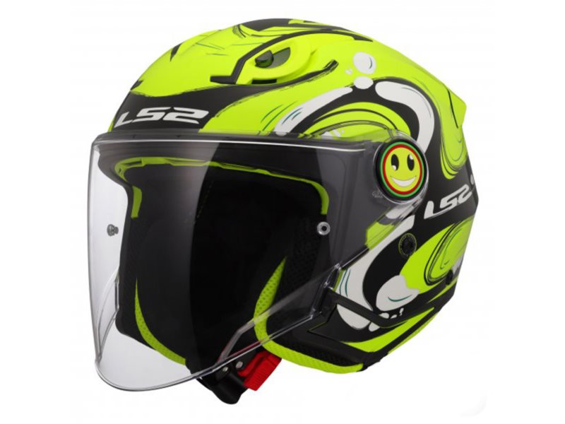 KASK LS2 OF622 FUNNY II GLUP H-VIS YELLOW M JUNIOR