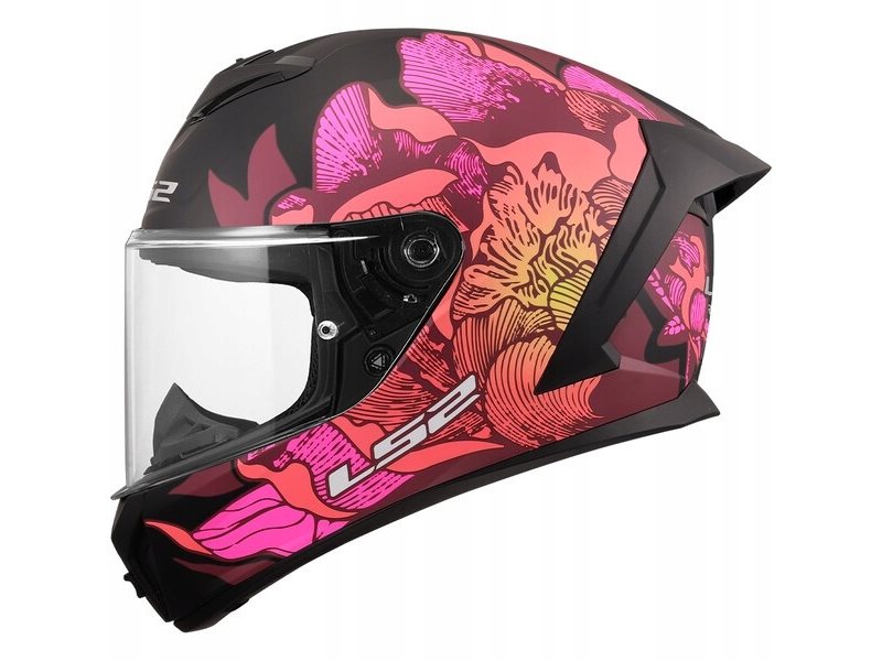 KASK LS2 FF820 RAPID III POPPIES II BLACK PINK L