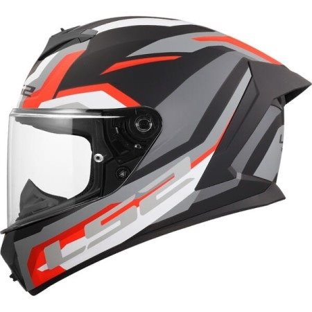 KASK LS2 FF820 RAPID III HYPER BLACK RED XXL