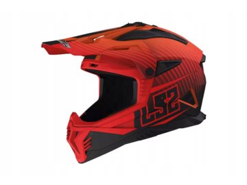 KASK LS2 MX708 FAST II DUCK MATT ORANGE RED XL