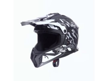 KASK LS2 MX708 FAST II GROTEKS BLACK GREY XL