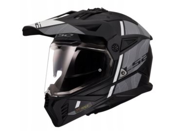 KASK LS2 MX702 PIONEER II HILL MAT BL. WHITE L