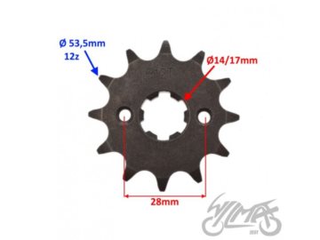 ZEBATKA PRZOD Z12 428 DERBI ZPY0226B