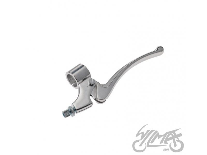 UCHWYT DZWIGNI SPRZEGLA + DZIWGNIA WSK125 CHROM