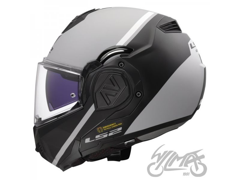 KASK LS2 FF906 ADVANT SWIPE GREY BLACK XXL