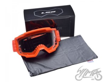 GOGLE LS2 CHARGER POMARANCZOWE CLEAR AK7202001052