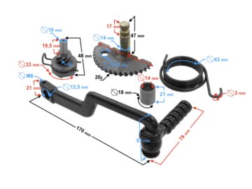 DZWIGNIA STARTERA 4T KPL NAPRAW. 5905220821013
