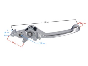 DZWIGNIA HAMULCA RECZNEGO CROSS CRF70 590522082033