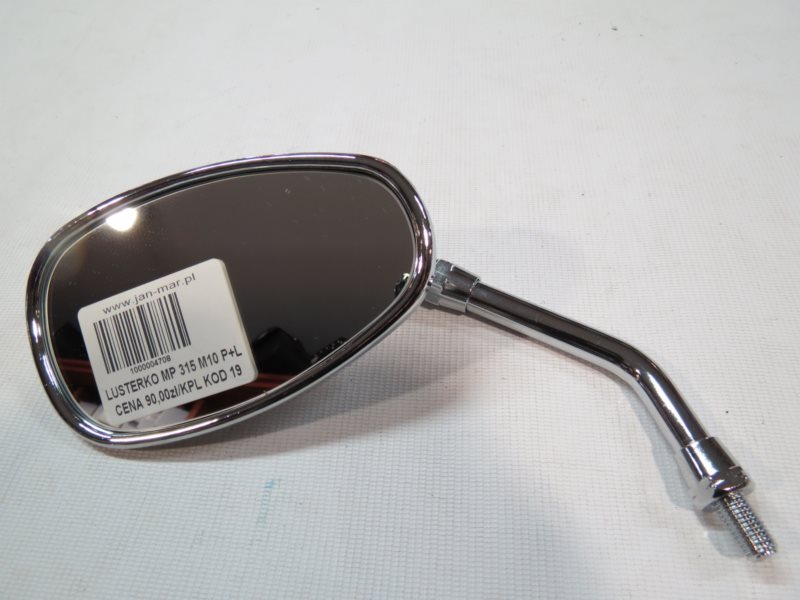 LUSTERKA MP315 KPL YAMAHA 10mm LU0053 P+L CHROM