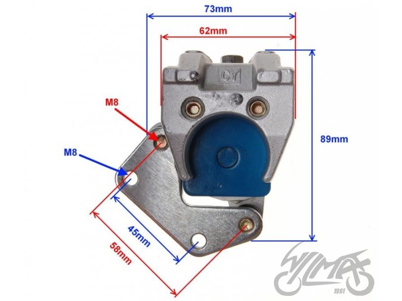 ZACISK HAMULCA PRZOD QT-4 ZLO4101