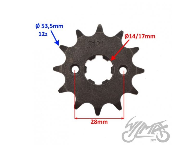 ZEBATKA PRZOD Z12 428 DERBI ZPY0226B
