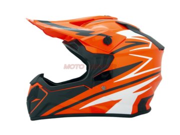 KASK CROSS BLEXX JUNIOR MD-911 POMARANCZ-CZARNY S