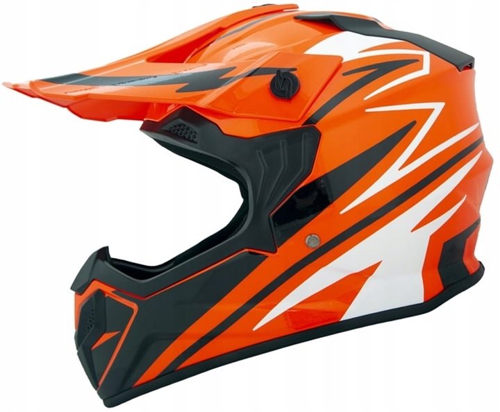 KASK CROSS BLEXX JUNIOR MD-911 POMARANCZ-CZARNY XL