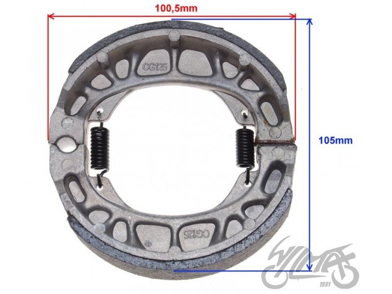SZCZEKA HAMULCA 4T ZD4222 skuter 50ccm  PARA